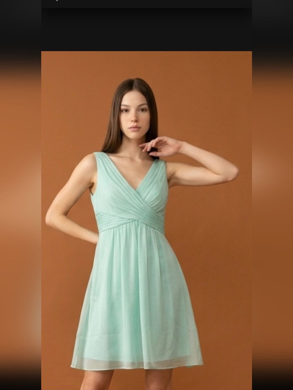 Homecoming Simply Liliana Mint Green Chiffon Dress Cottagecore Cocktail